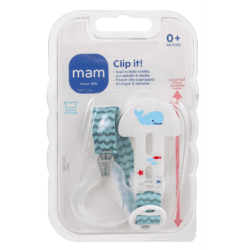 Kuvassa on MAM Clip it tuttinauha