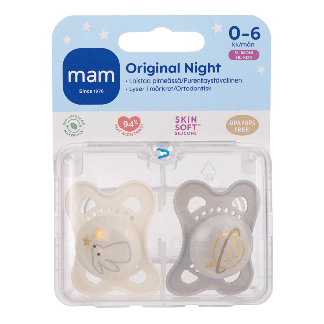 Kuvassa on MAM Original Night tutti