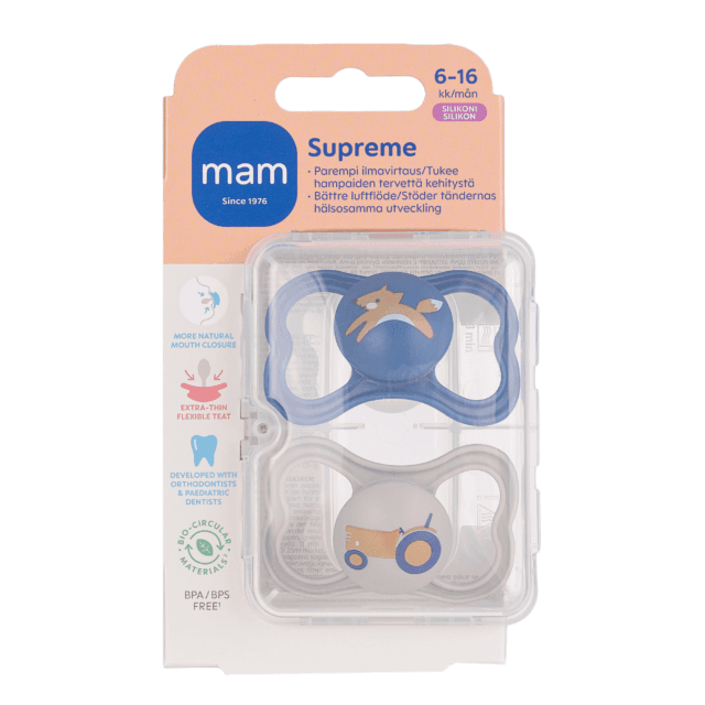 Kuvassa on MAM Supreme tutti