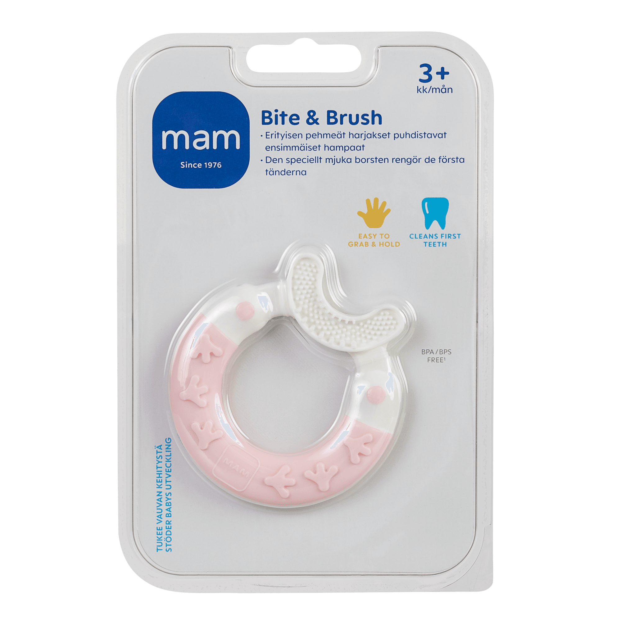 Kuvassa on MAM Bite &brush