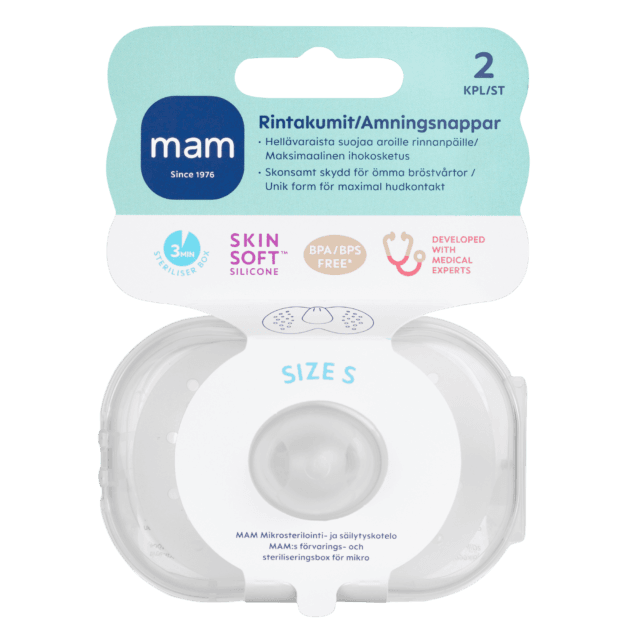 Kuvassa on MAM Rintakumit